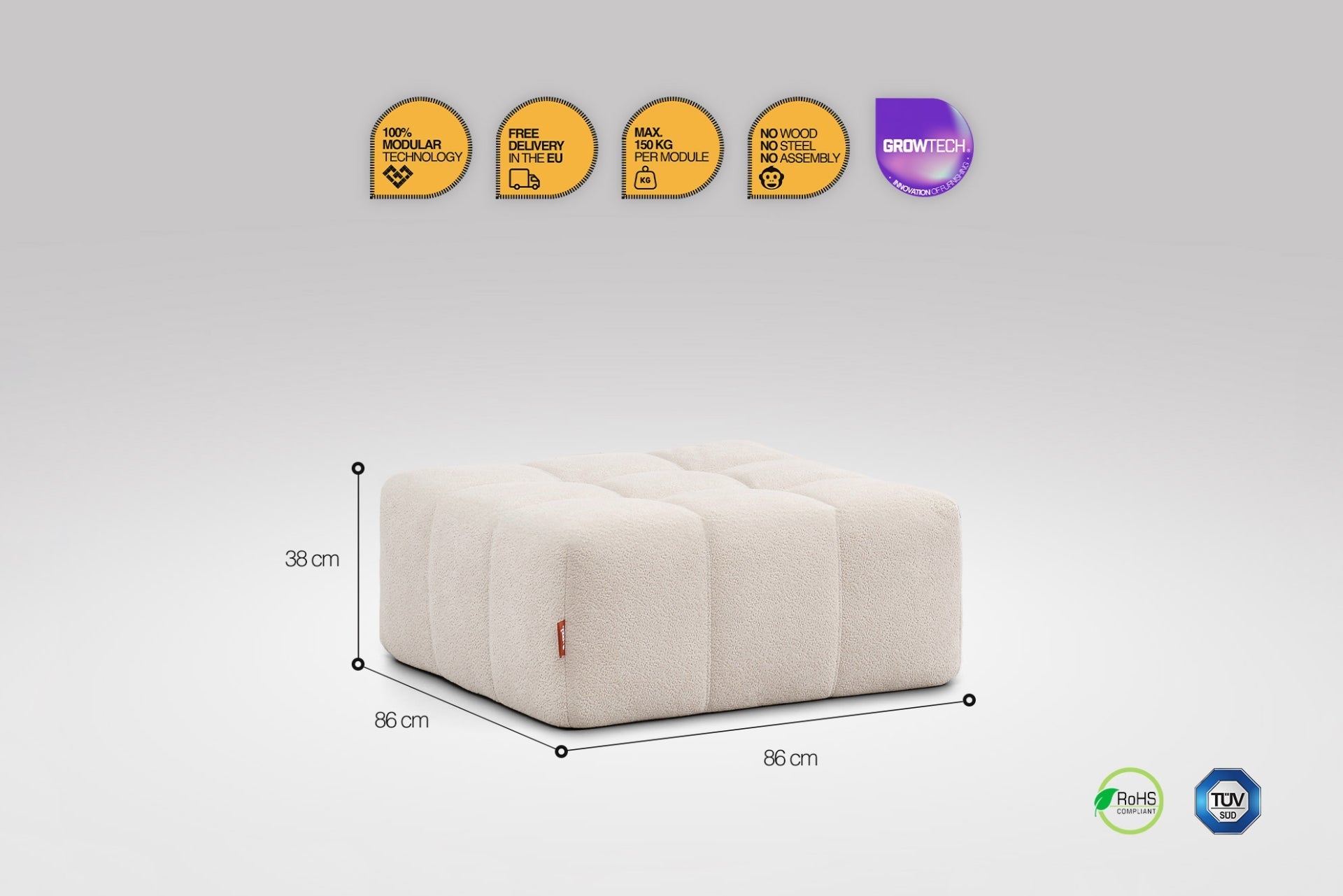 Hocker - Beige