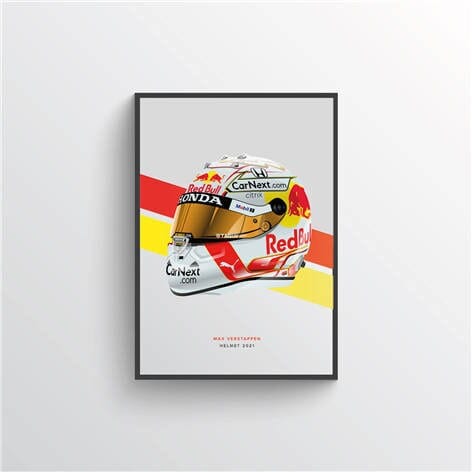 Poster Formel 1 Helme Rennfahrer Gewinner  · Deko Print ohne Rahmen
