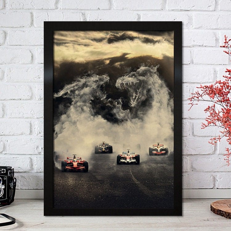 Poster Formel 1 Rennfahrer Legenden Rennwagen · Deko Print ohne Rahmen