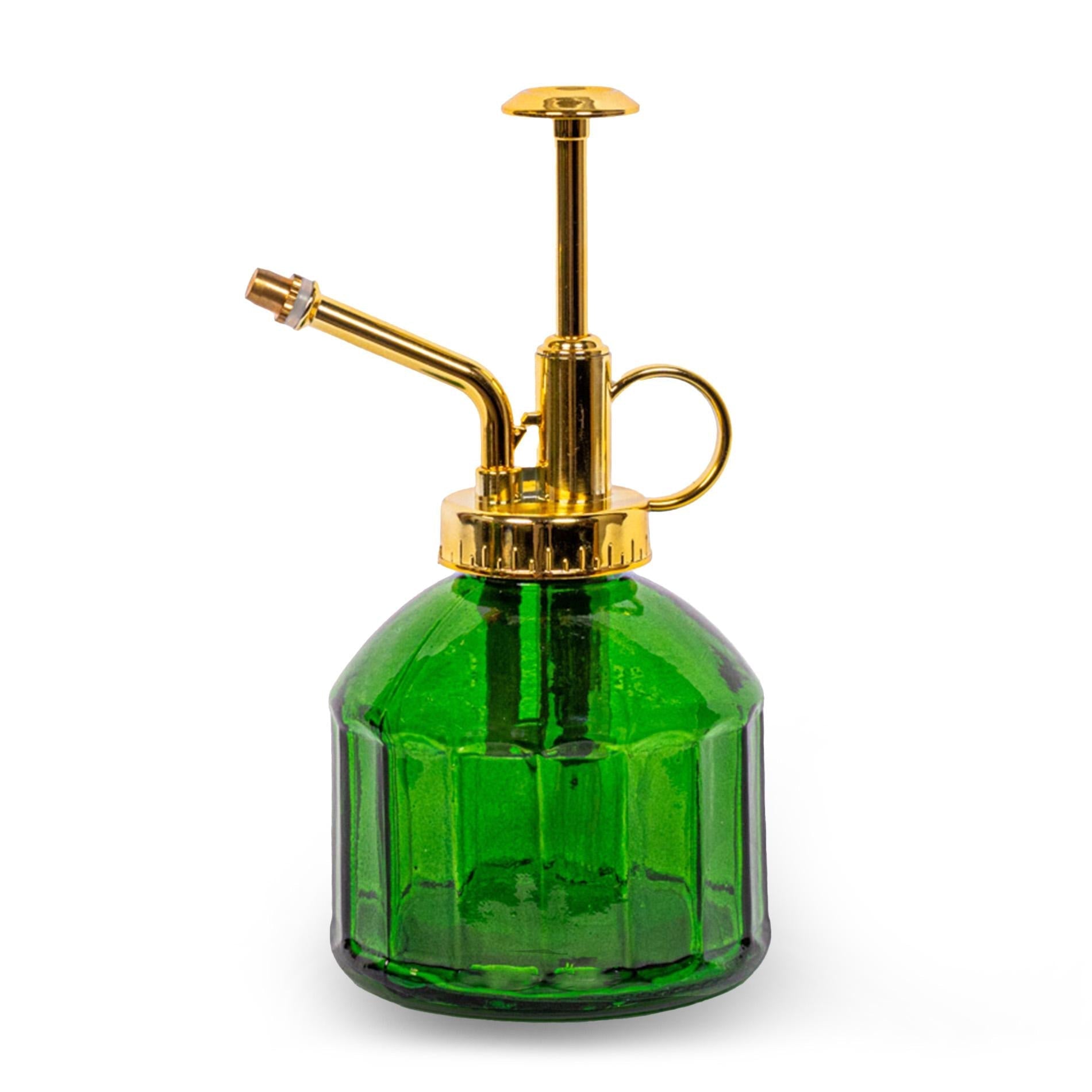 Pflanzensprüher – Grün – Glas – 0,25L – Feiner Sprühnebel – Retro-Design – Handpumpe – Für Zimmerpflanzen & Stecklinge