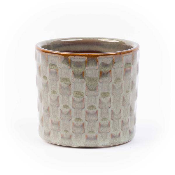 Pot Set Madrid – 6-piece – Ceramic Pots Ø7.2cm x H6.3cm – Mini Planters with Unique Patterns – Boho & Modern